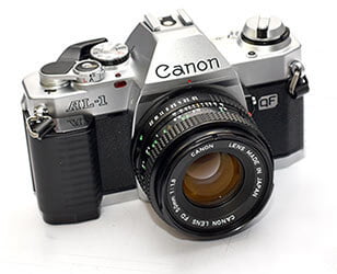 Classic Canon AL-1 35mmm film camera. Classic 35mm camera